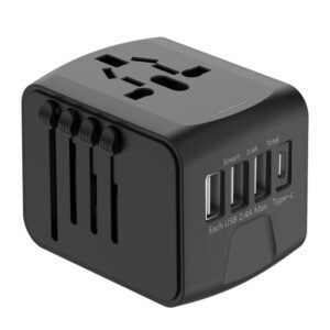 Compact Travel Adapter USB Ports and Type-C Charger