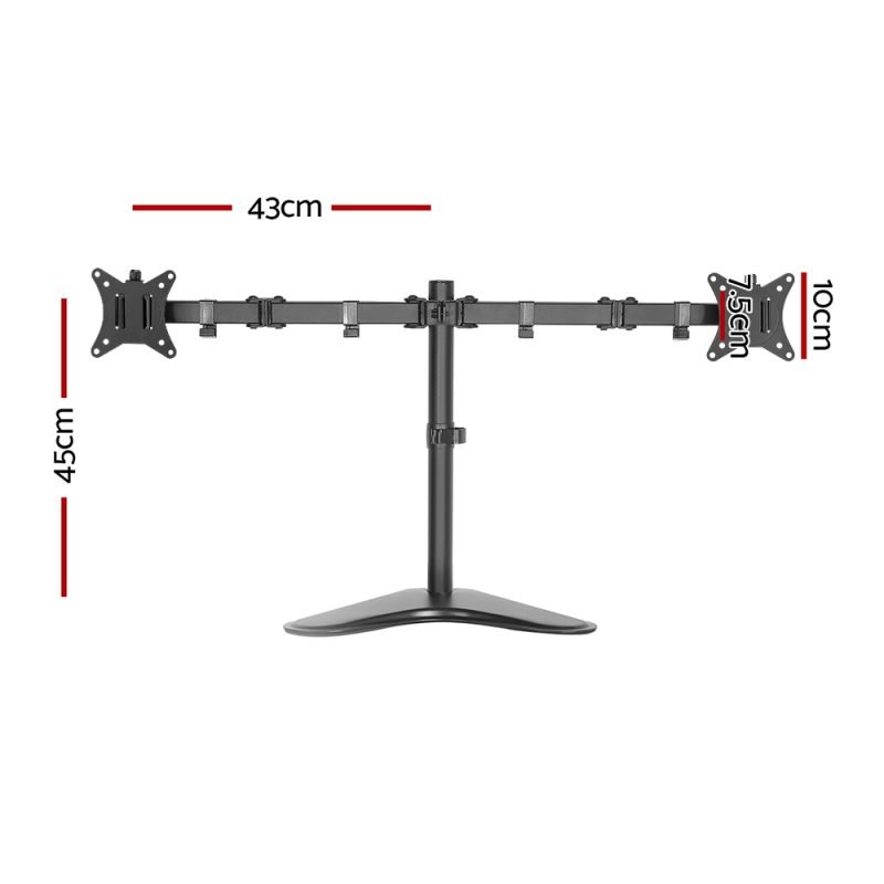 Artiss Fully Adjustable Double Monitor Arm - additional image