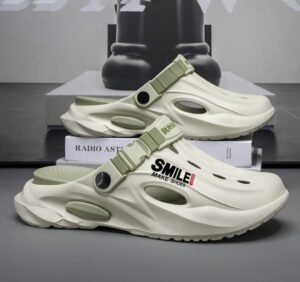Clog Sandals Walking Shoes | White and Black | Unisex Size 12 (AU12/EU45) - additional image