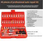 Socket Wrench Set | Chrome Vanadium Ratchet - additional image