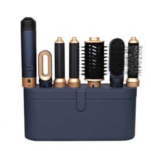 Hot air hair multi-styler with curling attachments and storage case