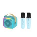 Mini Cat Ear Karaoke Machine Wireless Microphones | Blue