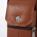 Genuine Leather Men Waist Phone Bag - additional image