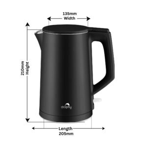 Dolphy | 1.0L Black Stainless Steel Electric Kettle - additional image