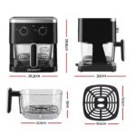 Devanti 4.5L Glass Air Fryer - Black - View 2