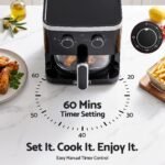 Devanti 4.5L Glass Air Fryer - Black - View 5