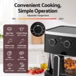 Devanti 4.5L Glass Air Fryer - Black - View 6
