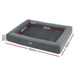 i.Pet Large Calming Pet Bed - Grey - View 2