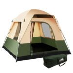Weisshorn 4 Person Family Camping Tent - Green - image 1