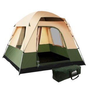 Weisshorn 4 Person Family Camping Tent - Green - image 1