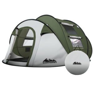 Weisshorn 4-5 Person Pop Up Tent - Green - image 1