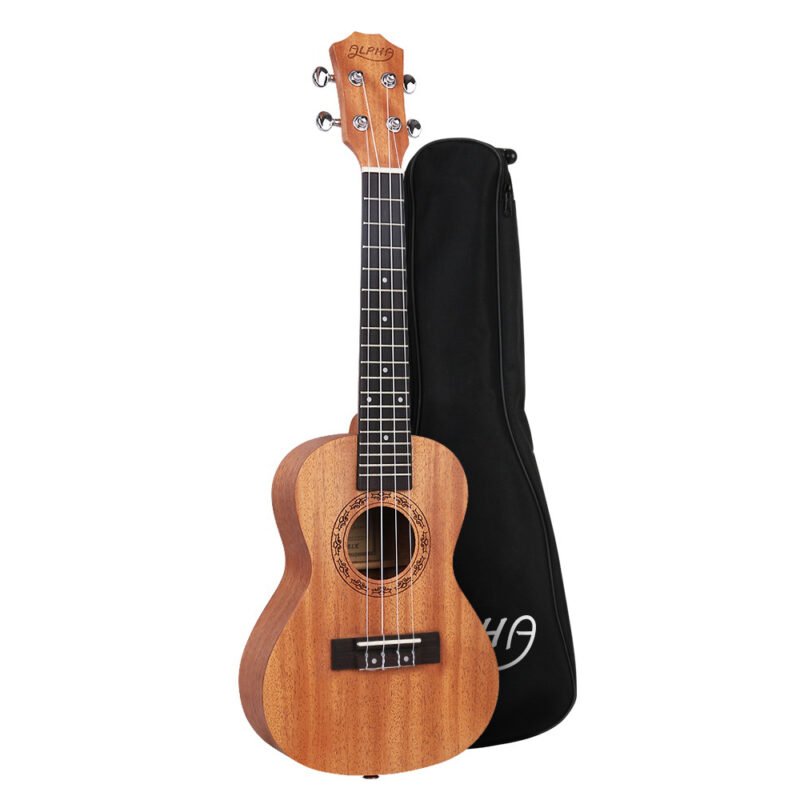 Alpha 26 Inch Tenor Ukulele with Carry Bag - Natural - image 1