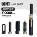 5-in-1 Hot Air Styler Brush - Black - View 9