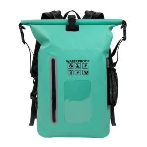 Waterproof Dry Bag Backpack 25L - Cyan - image 1