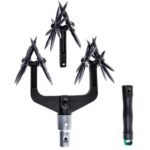 Adjustable Rotary Garden Tiller - Black