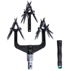 Adjustable Rotary Garden Tiller - Black
