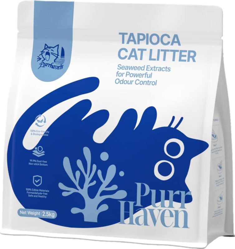 Purr Haven Tapioca Cat Litter 6 x 2.5kg