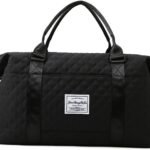 Quilted Weekend Duffle Bag - Black