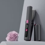 Mini Cordless Straightening Comb - Grey