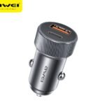 AWEI C-857 33W Dual-Port Fast Car Charger - Coffee