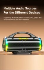 AWEI KA12 60W Outdoor Bluetooth Speaker - Black - View 9