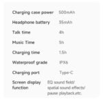 AWEI TP29 True Wireless Earbuds - Black - View 15