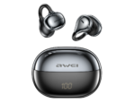 AWEI TZ50 Open-Ear Earbuds with LED Display - Black