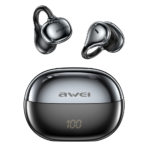 AWEI TZ50 Open-Ear Earbuds with LED Display - Black