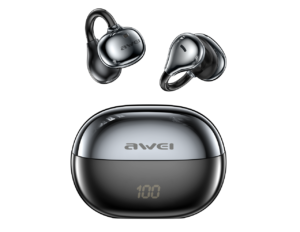 AWEI TZ50 Open-Ear Earbuds with LED Display - Black