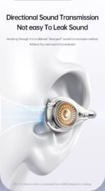 AWEI TZ50 Open-Ear Earbuds with LED Display - Black - View 9