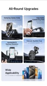 AWEI X72 360 Car Vent Phone Mount - Black - View 4
