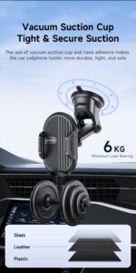 AWEI X72 360 Car Vent Phone Mount - Black - View 6
