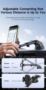 AWEI X72 360 Car Vent Phone Mount - Black - View 8