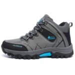 Waterproof High Top Hiking Shoes - Khaki 41 - image 3