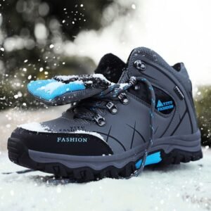 Winter High Top Hiking Shoes - Army Green 47 - image 1
