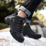 Winter High Top Hiking Shoes - Army Green 47 - image 2
