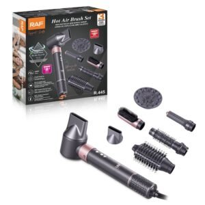 7-in-1 Hot Air Styling Brush Set - Rose Gold