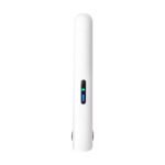Cordless mini hair straightener and curler white