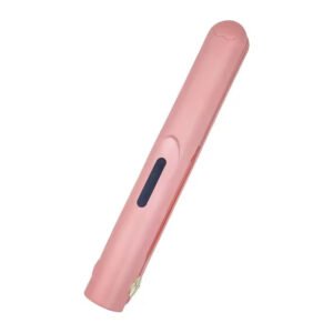 Cordless mini hair straightener and curler pink