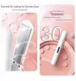 Cordless mini hair straightener and curler pink view 6