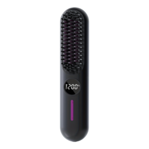 S01 Cordless Hair Straightener Brush - Black