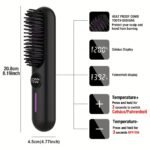 S01 Cordless Hair Straightener Brush - White - View 2