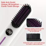 S01 Cordless Hair Straightener Brush - White - View 4
