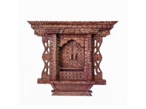 Traditional Newari Wooden Hand-Carved Window