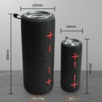 2-in-1 split 40W Bluetooth speaker RGB lighting view
