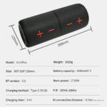2-in-1 split 40W Bluetooth speaker separated stereo view