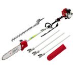 GIANTZ 52cc petrol pole chainsaw and hedge trimmer with 5.6m reach