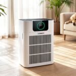 Devanti pet air purifier with 3-stage HEPA filter and PM2.5 display – main product image