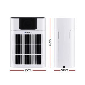 Devanti pet air purifier with 3-stage HEPA filter and PM2.5 display – product gallery image 1
