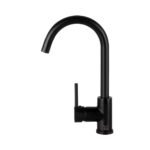 CEFITO black round kitchen mixer tap